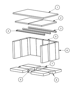 Repair Parts 2 Diagram and Parts List for TR001B  US Stove Company Heating Stove